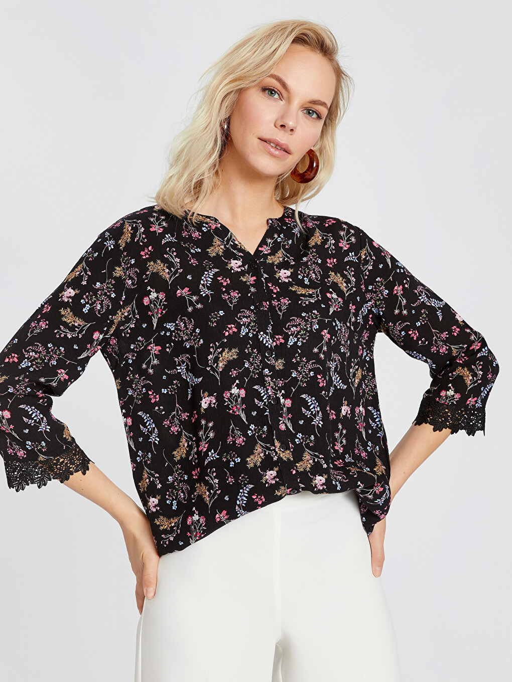 Figured Viscose Shirt