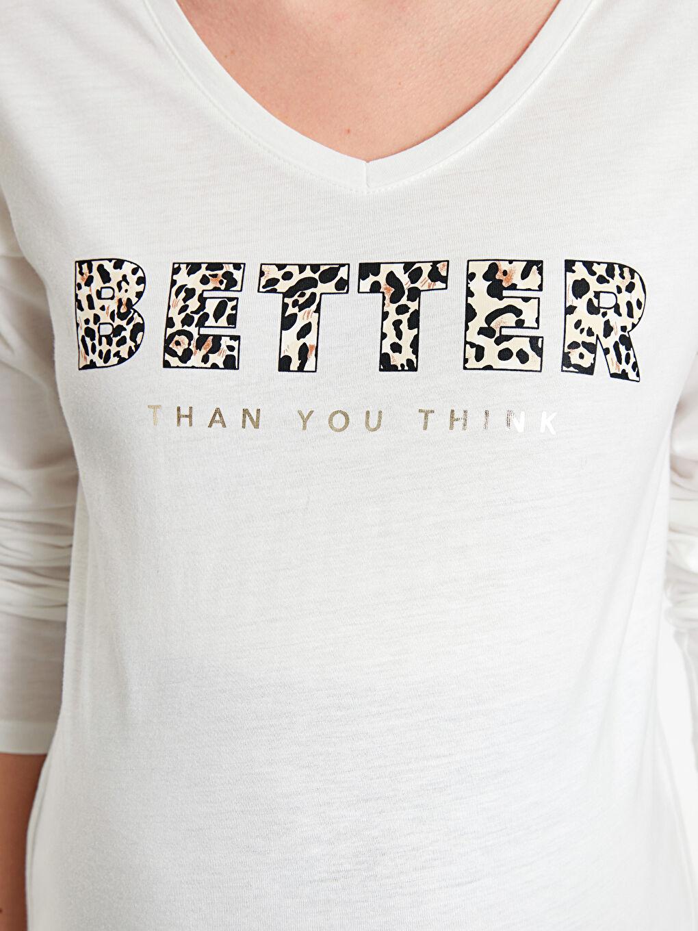 Woman ECRU T-Shirt-3