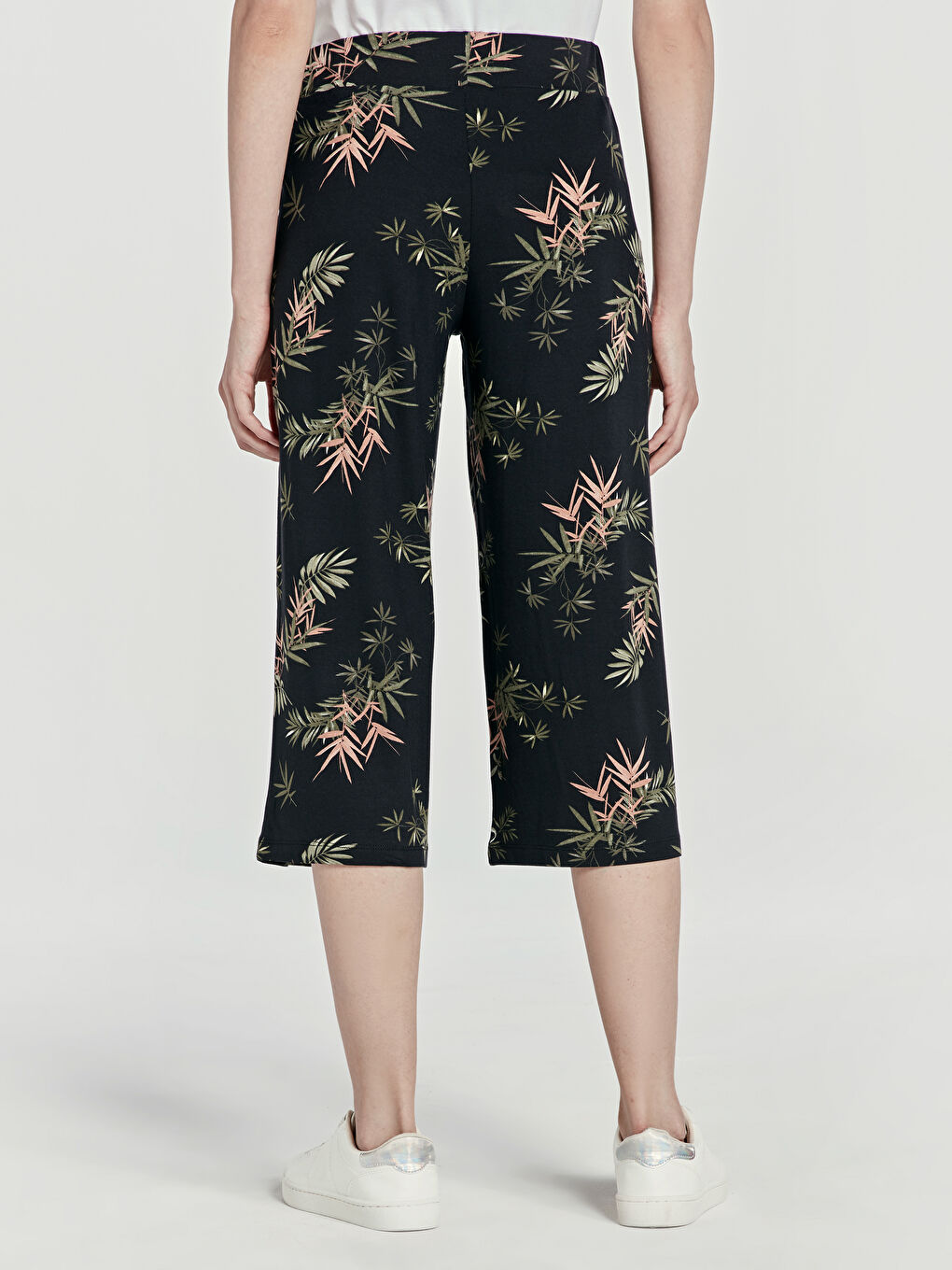 Pantalon Capri VERT Femme-2