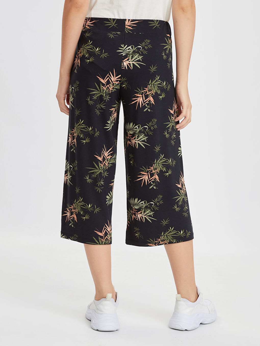 Pantalon Capri MARINE Femme-2