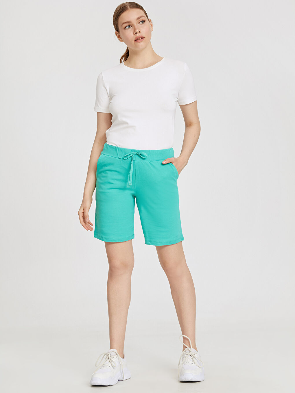Shorts TURQUOISE Femme-1