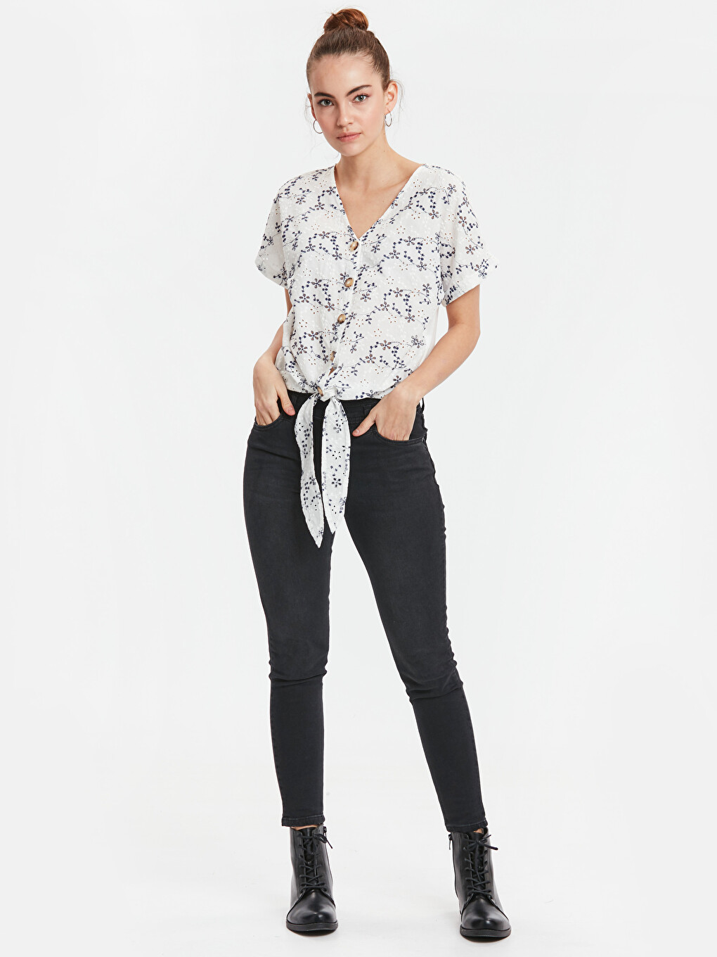 Woman Ecru Blouse-2