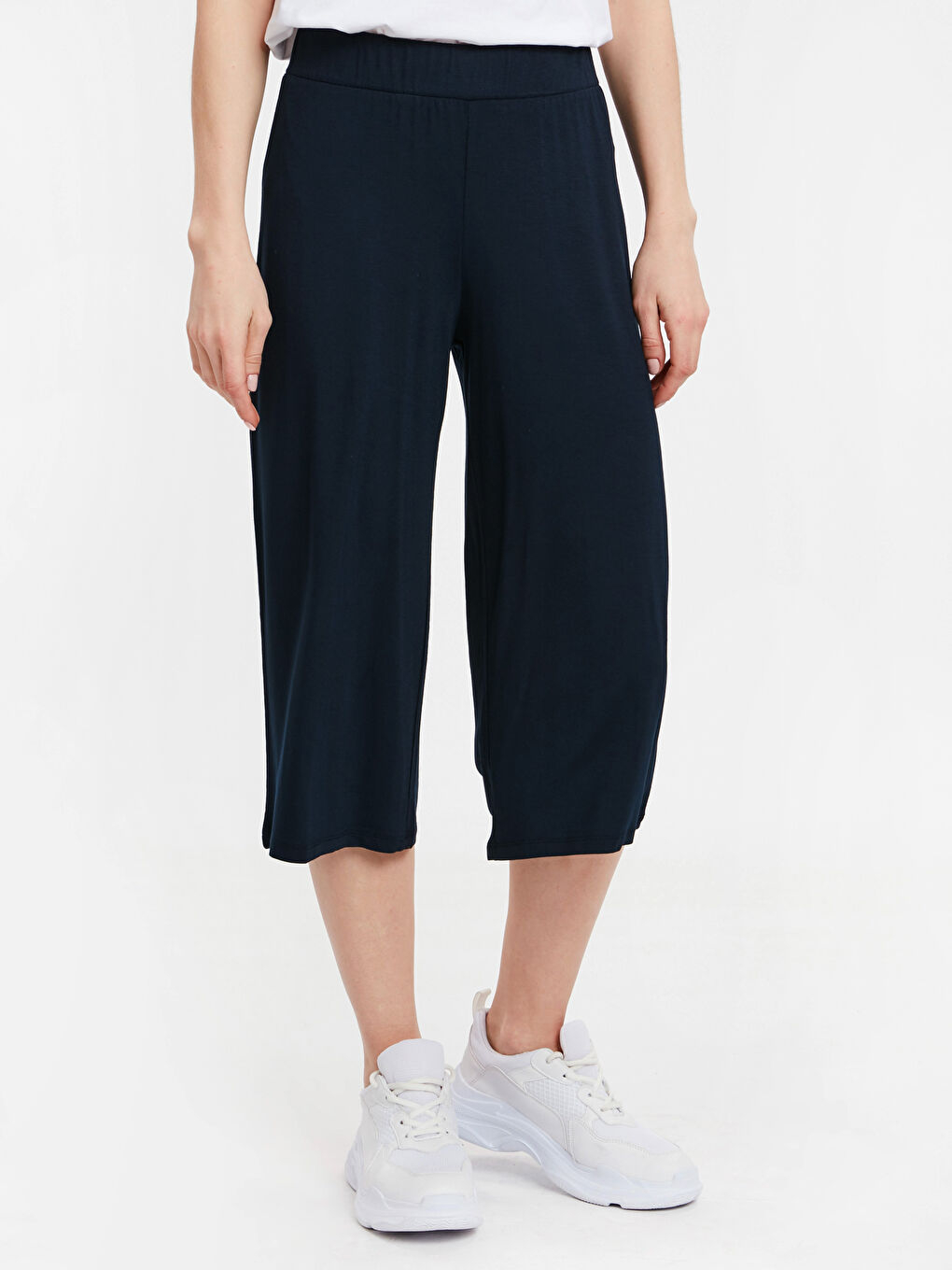 Pantalon Capri MARINE Femme-1