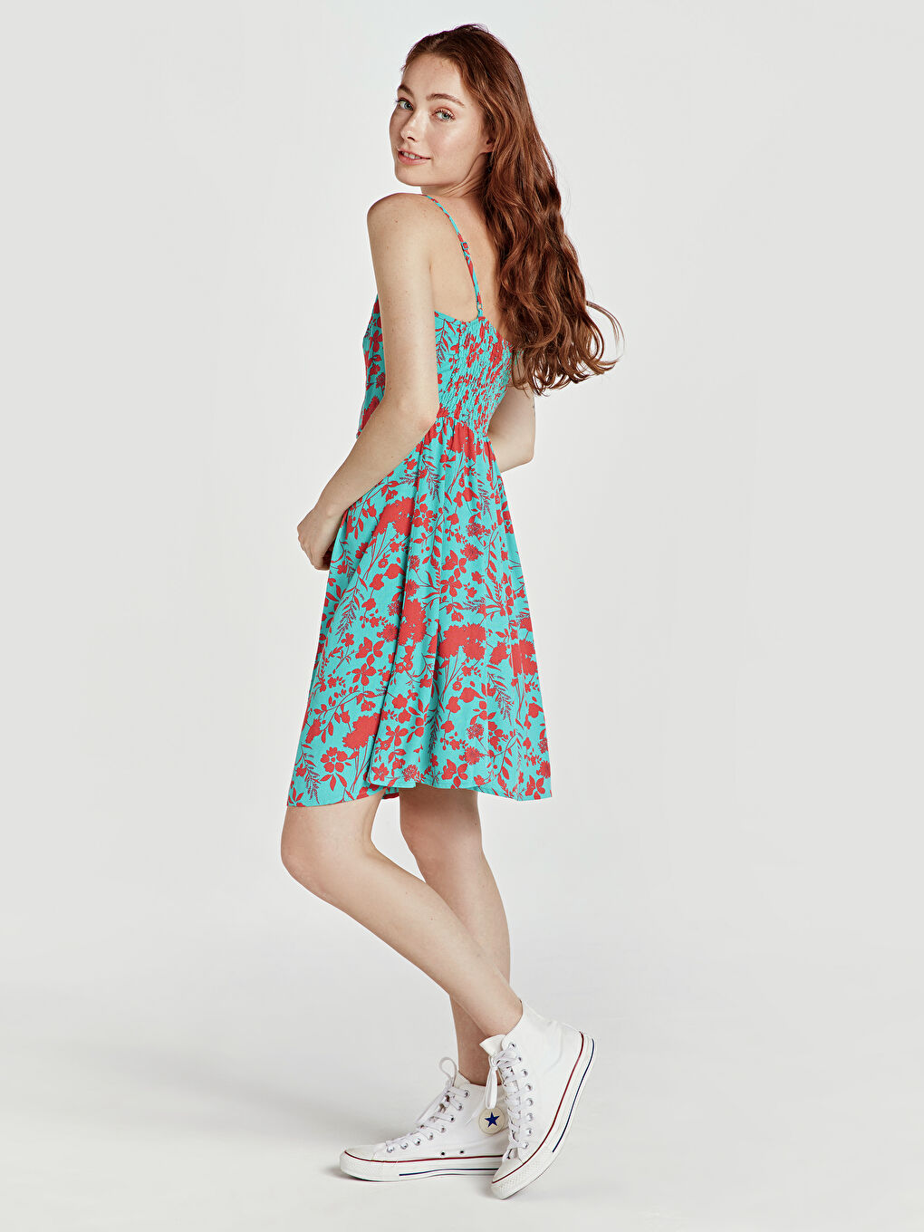 فستان اخضر نساء-2