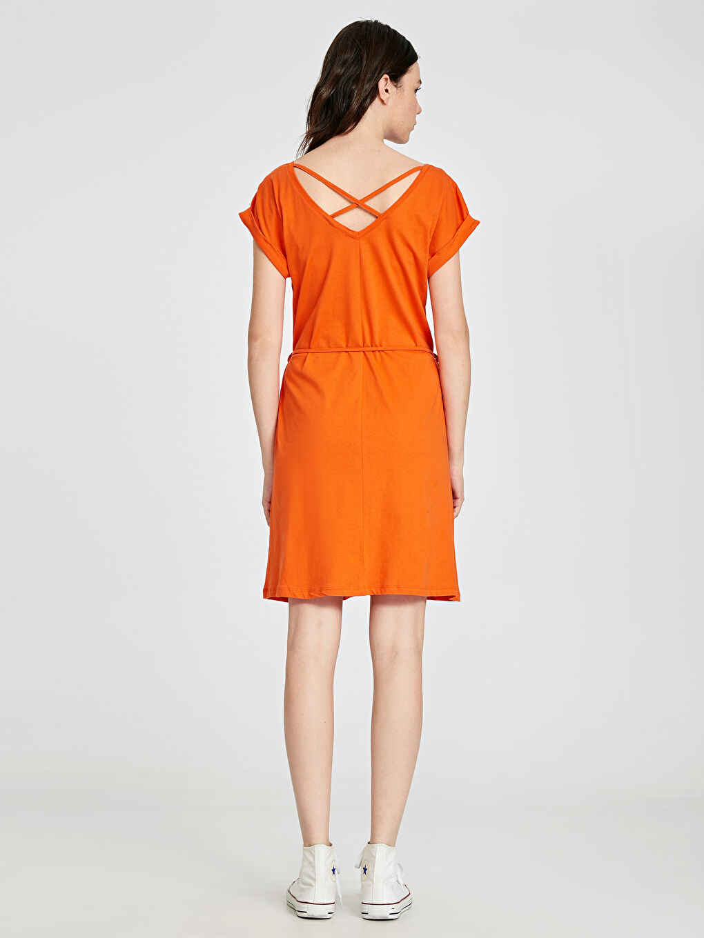Robe ORANGE Femme-2