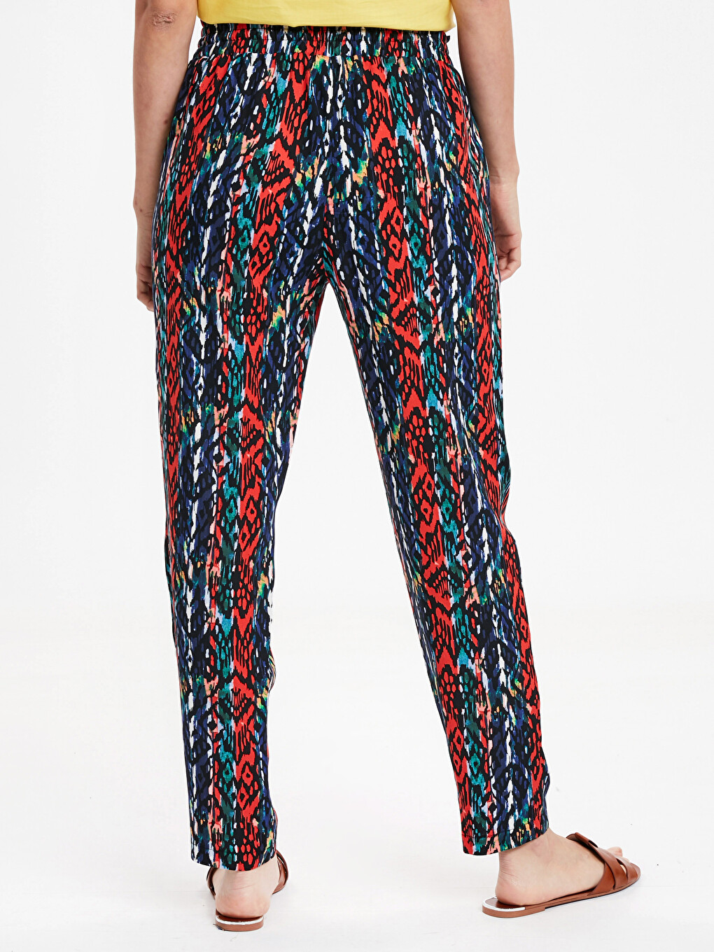 Woman Red Trousers-2