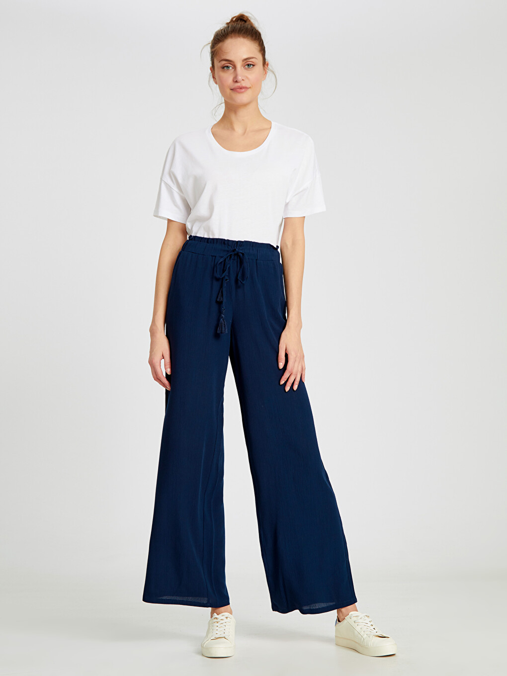 Woman Navy Trousers-1