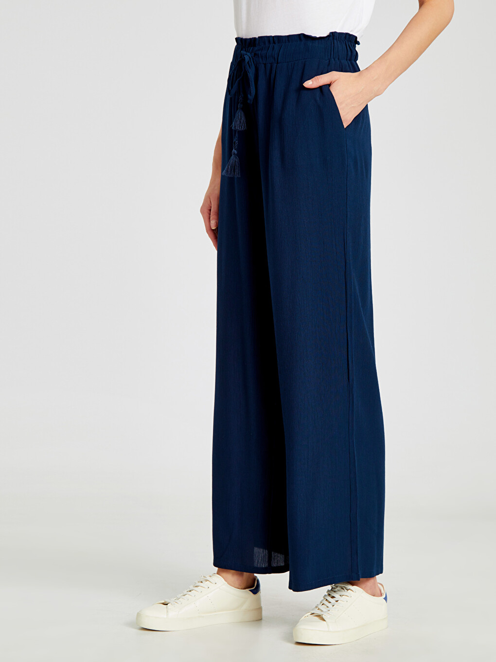 Woman Navy Trousers-2
