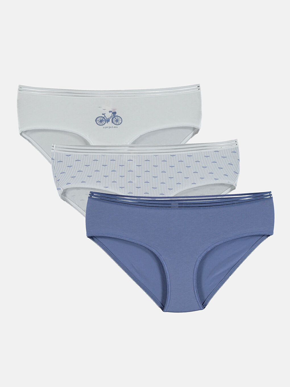 Женщины Белый Трусы-хипстеры