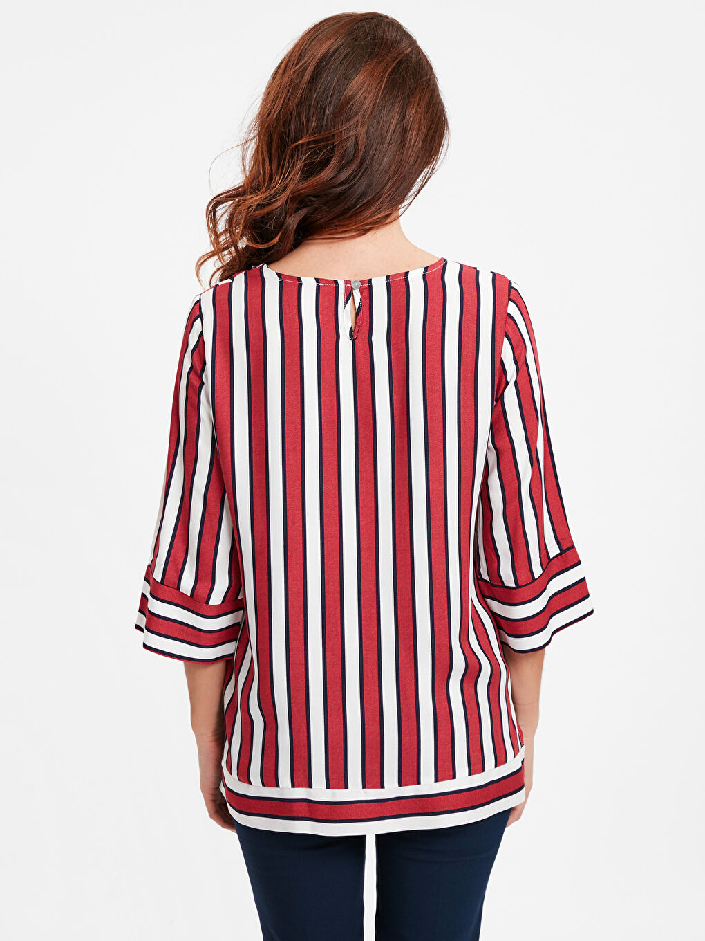 Женщины Красный Блузка-1