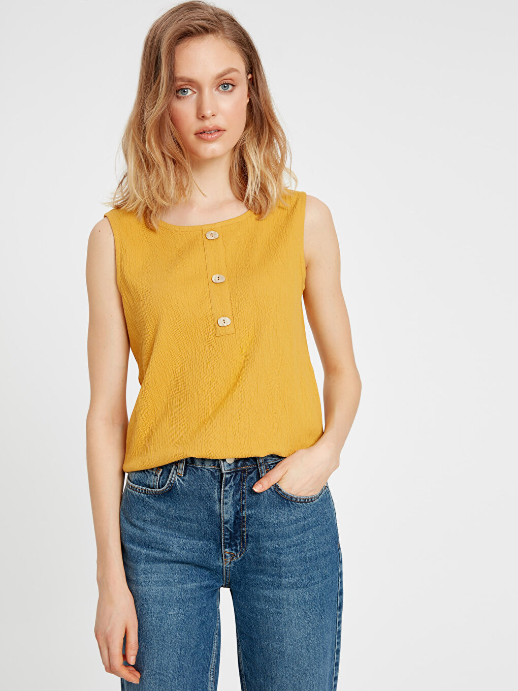 Débardeur JAUNE Femme