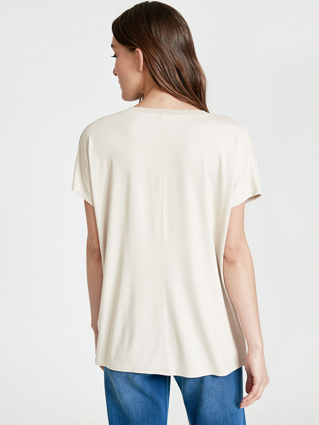 Woman BEIGE T-Shirt-2