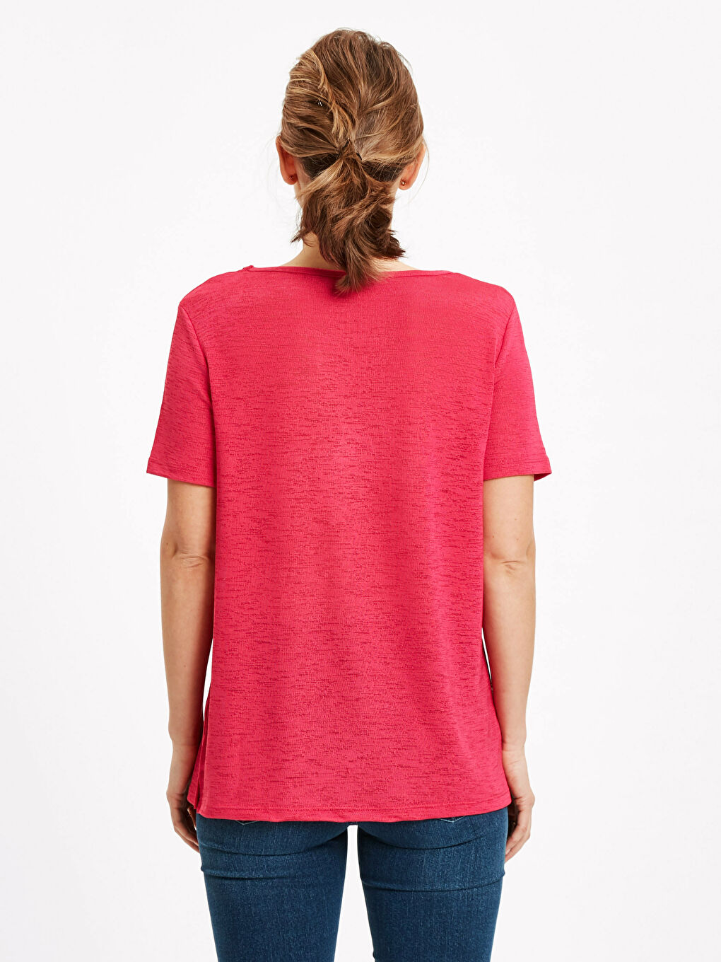 T-shirt FUCHSIA Femme-1