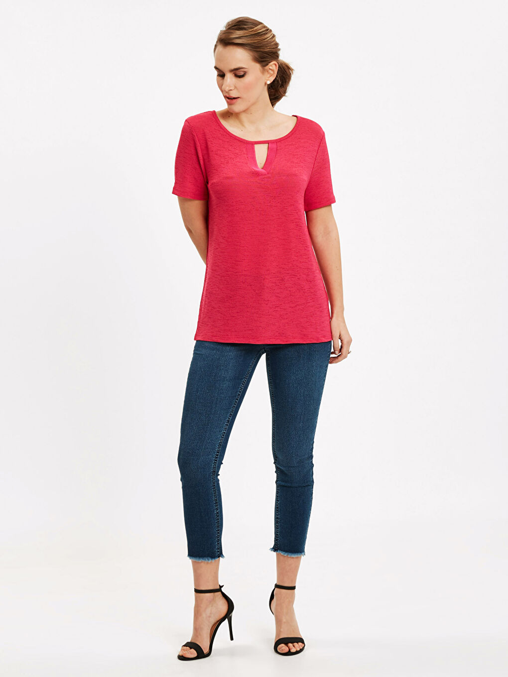 T-shirt FUCHSIA Femme-2