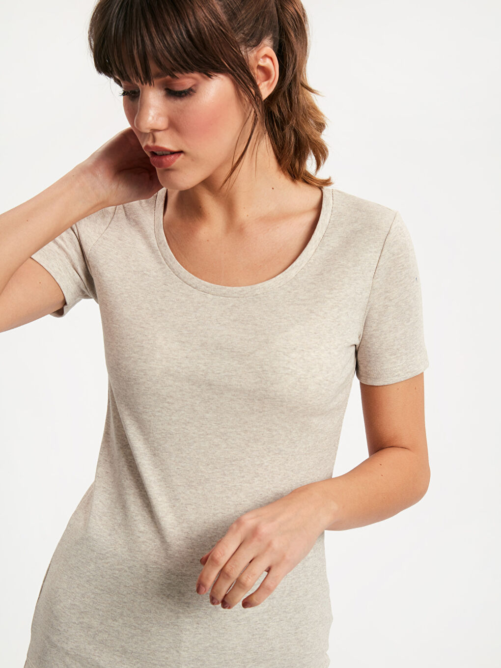 T-shirt BEIGE Femme