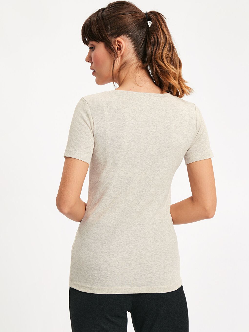 T-shirt BEIGE Femme-1