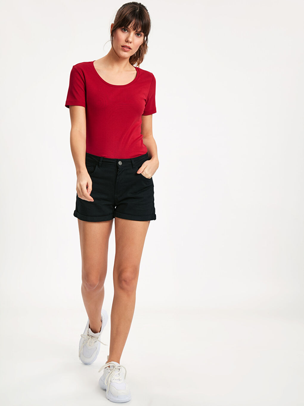 T-shirt ROUGE Femme-2