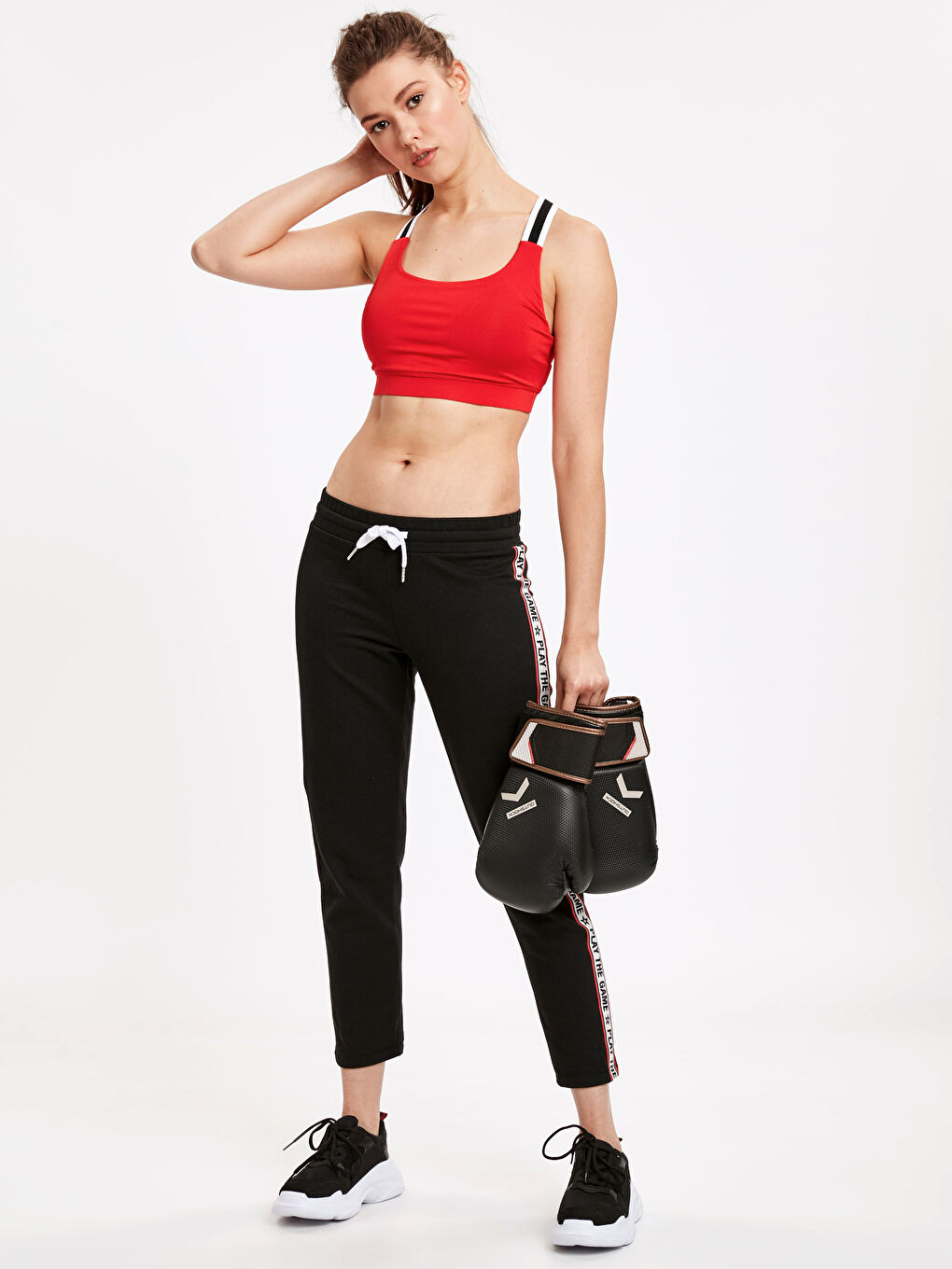 Débardeur athlétique ROUGE Femme-2