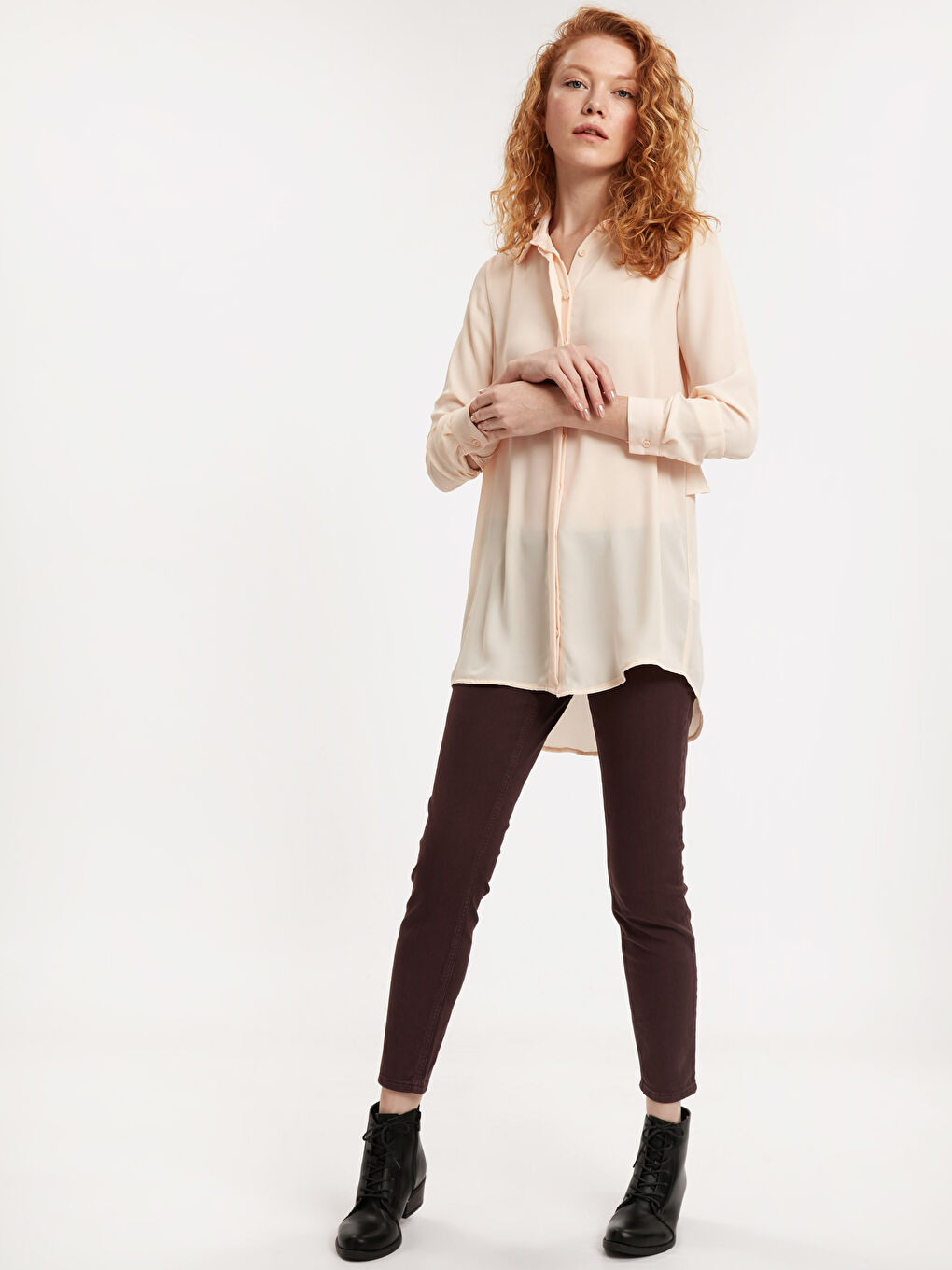 Turuncu Somon Tunik-2