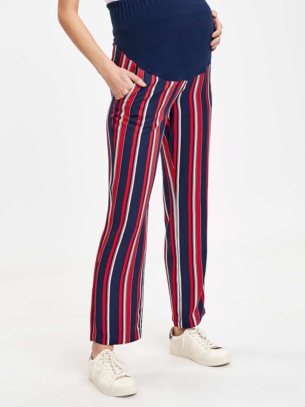 Karışık Çizgili Pantolon-1