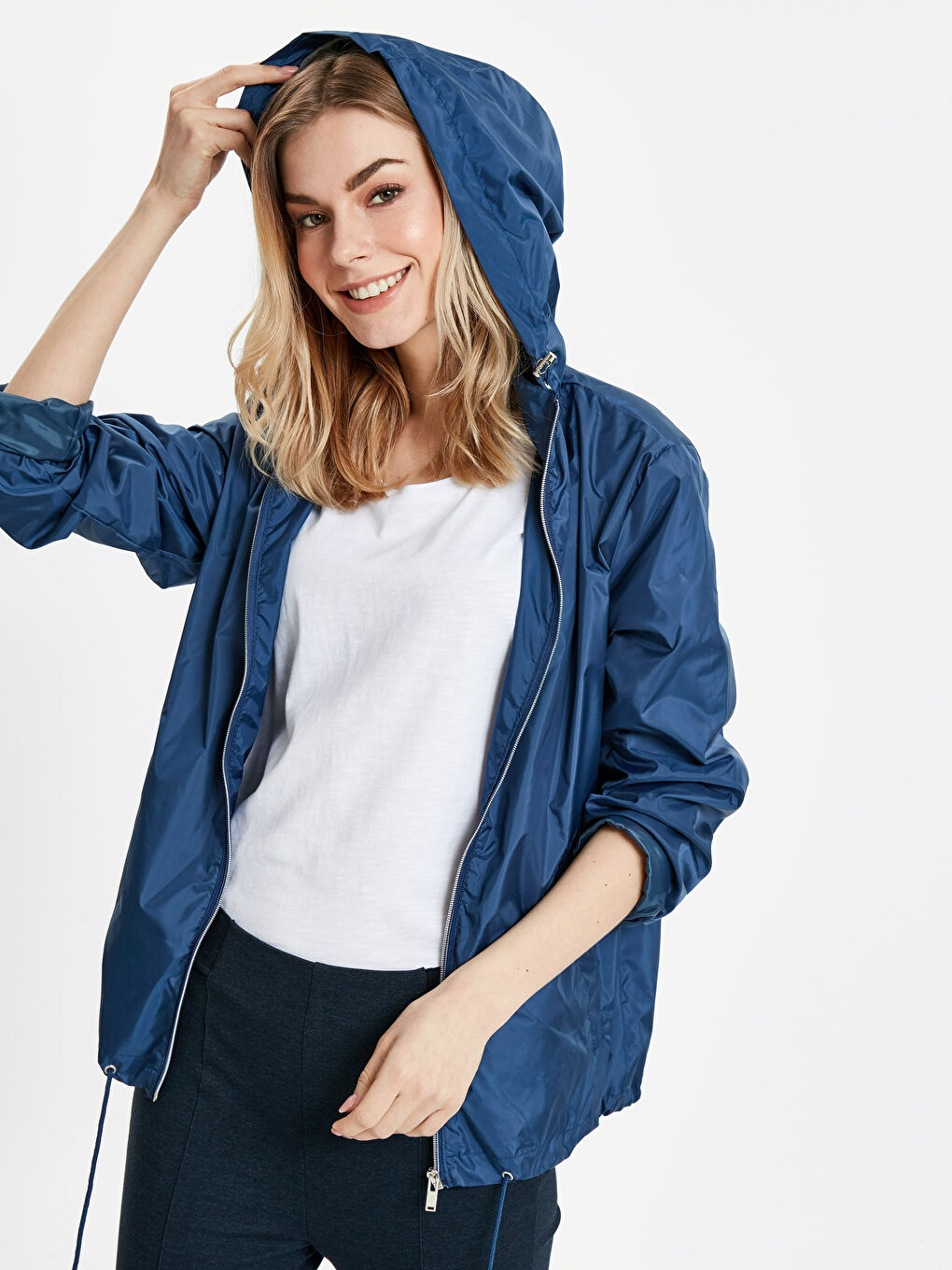 【COSYHARU】rain thin wind hood jacket Wyongtao Mens Rain Hood Jacket Waterproof Lightweight