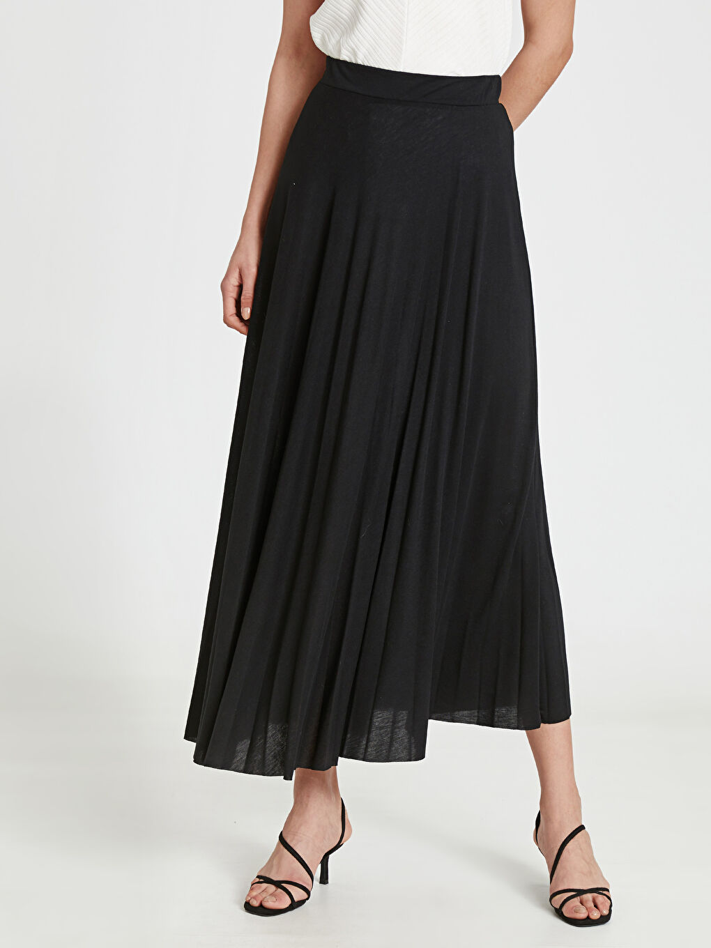 تنورة نسائية مريحة من القطن الممشط بنقشة-2