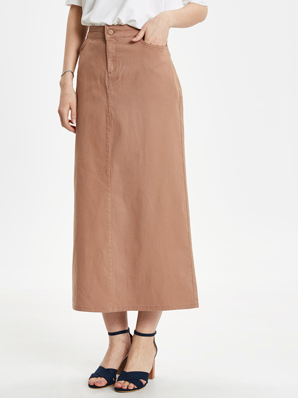 Açık Kahverengi Etek-1