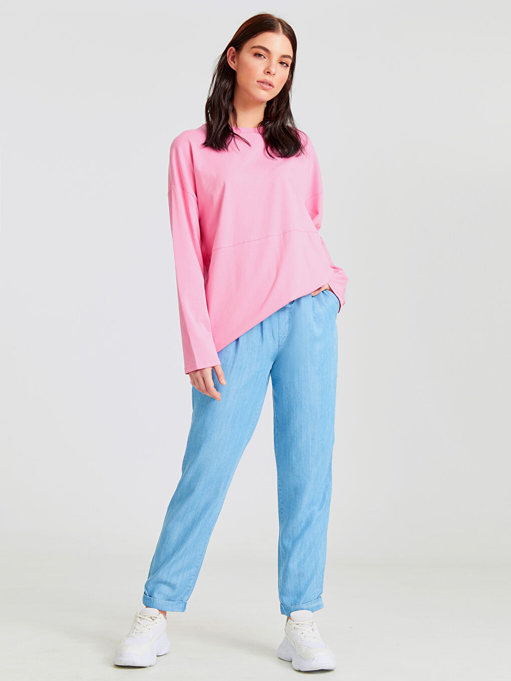 Açık İndigo Rodeo Jean Pantolon-1