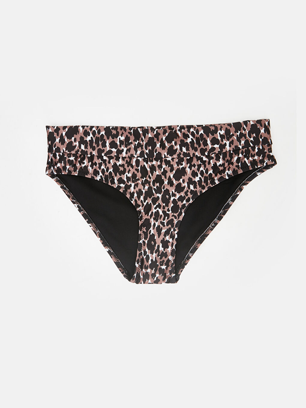 Kahverengi Baskılı Bikini Alt