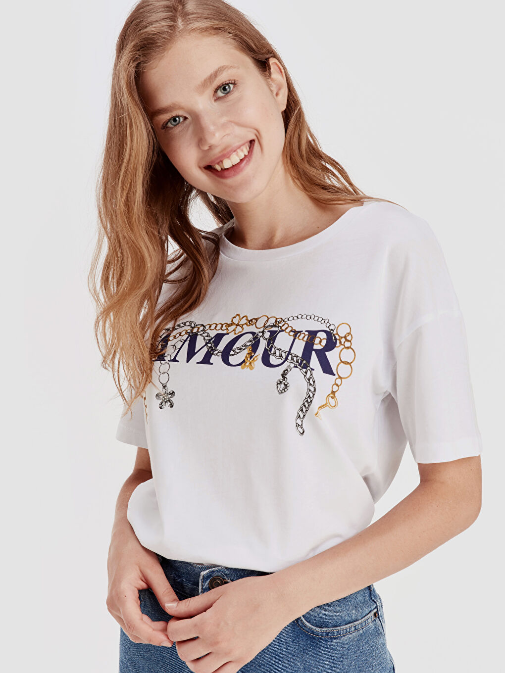 Optik Beyaz Tişört