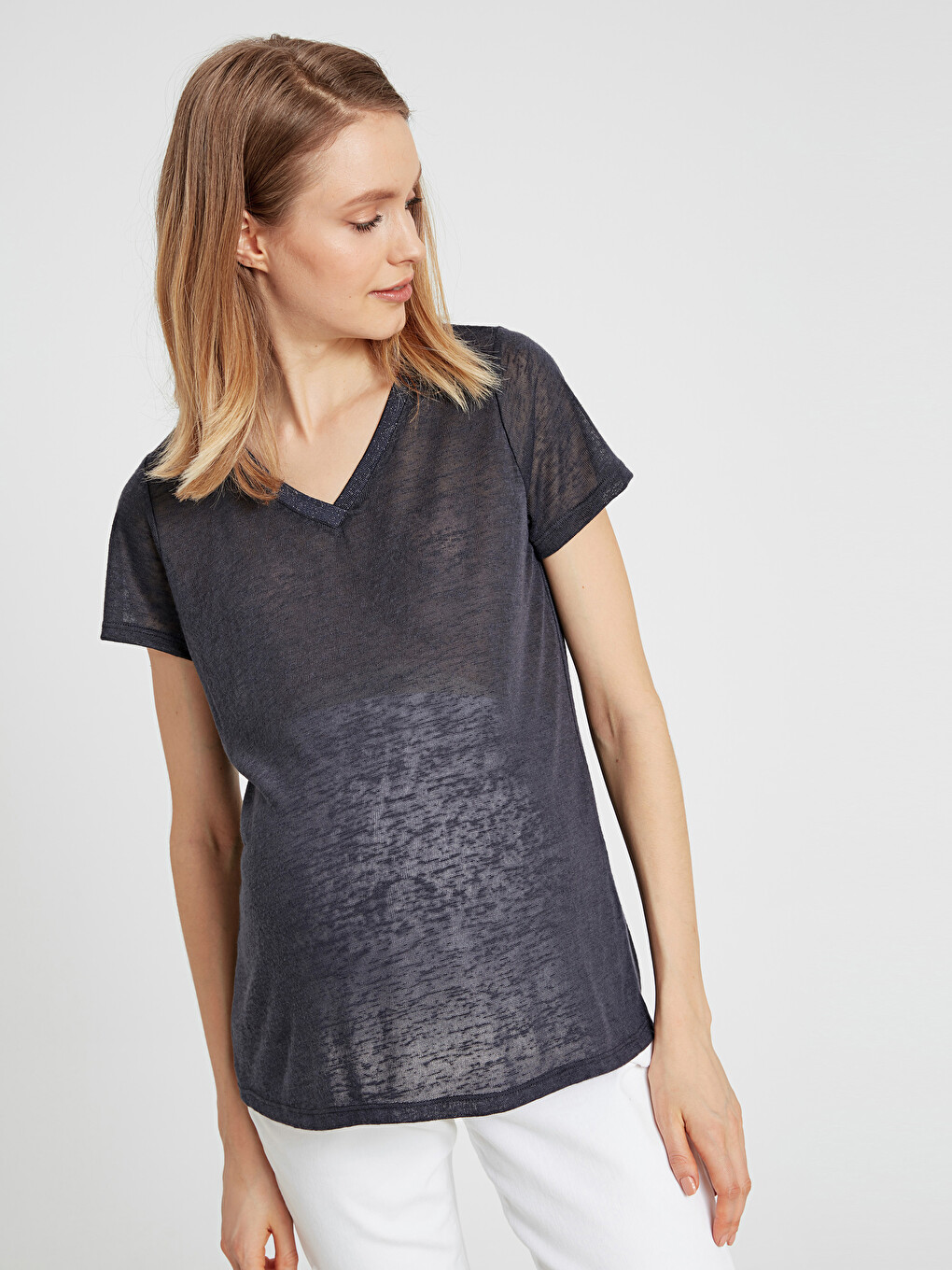Woman Navy T-shirt