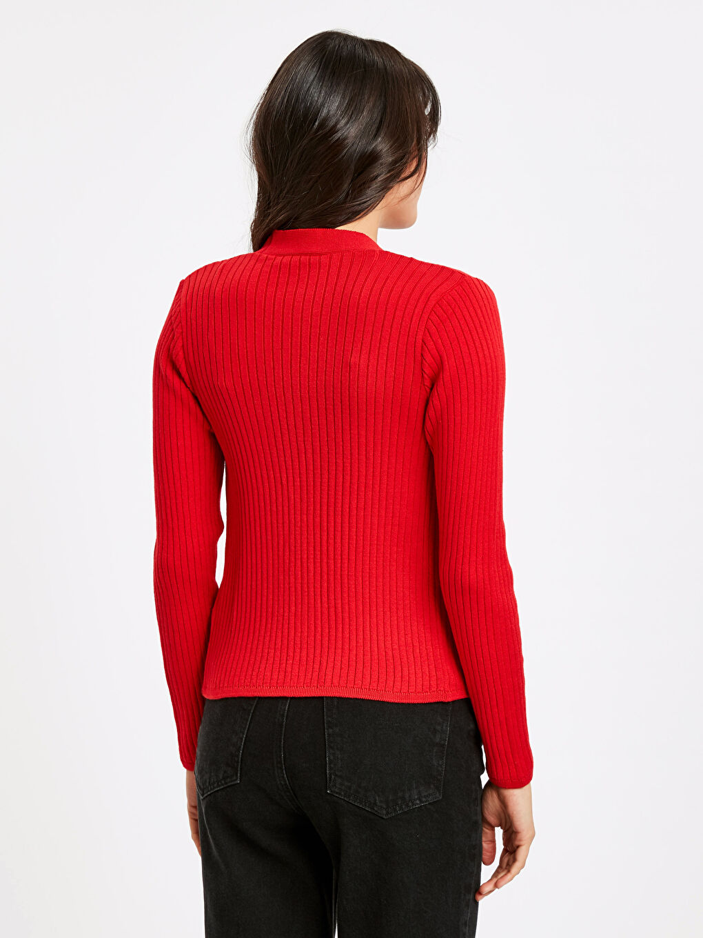 Crew Neck Women's Knitwear Cardigan-1