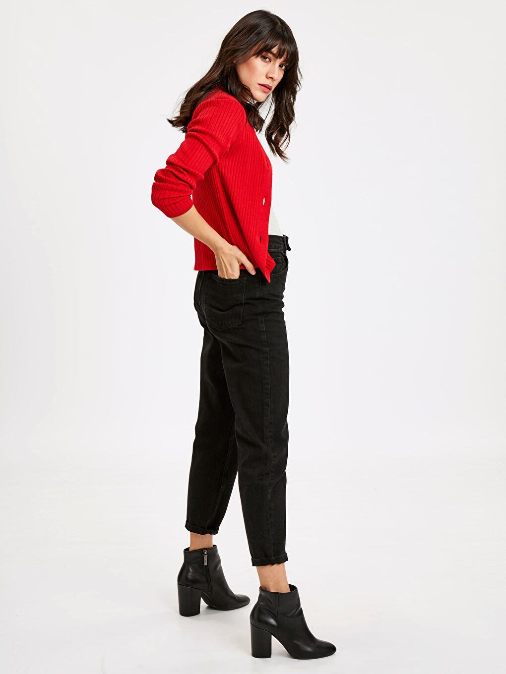 Crew Neck Women's Knitwear Cardigan-2