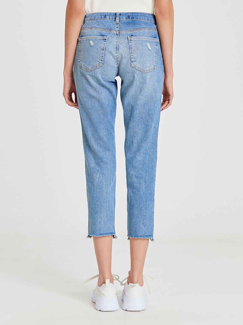 İndigo Boyfriend Kadın Jean Pantolon-3