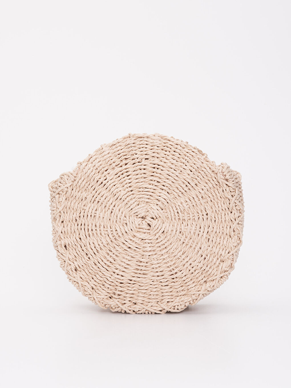 Bej Hasır Omuz Çantası-1