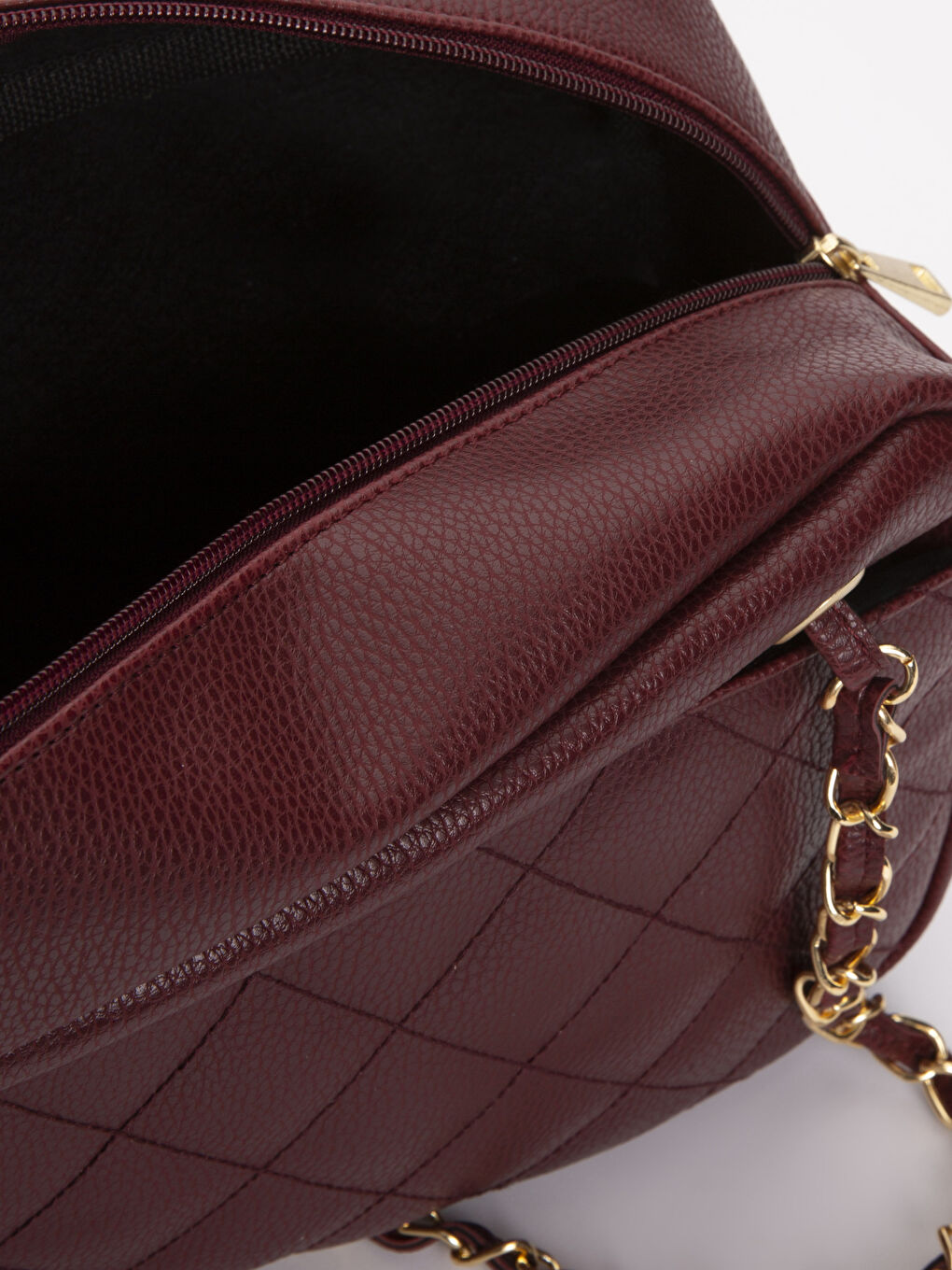 Sac d'épaule ROUGE BORDEAUX Femme-3