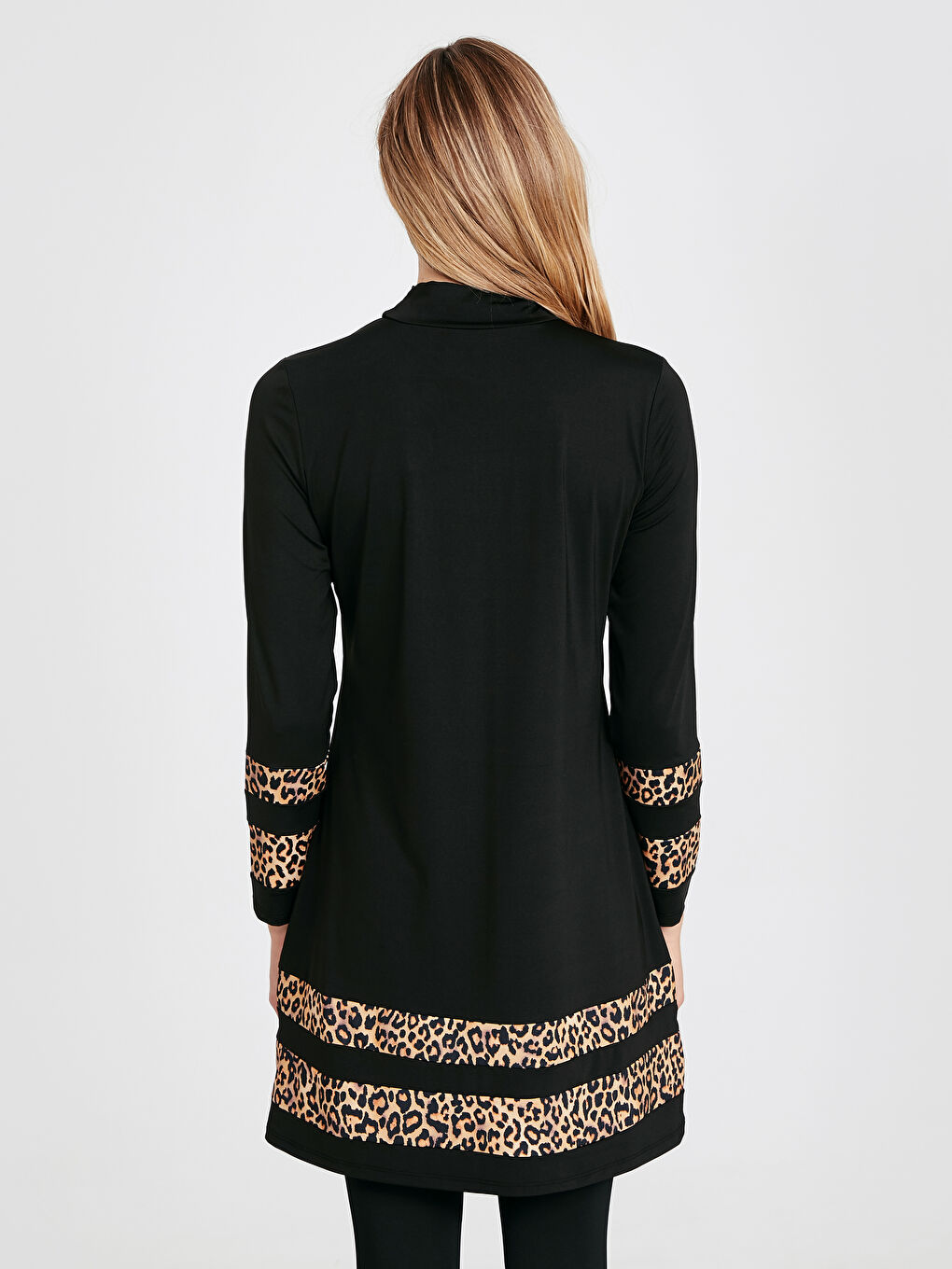 Siyah Tesettür Mayo-3