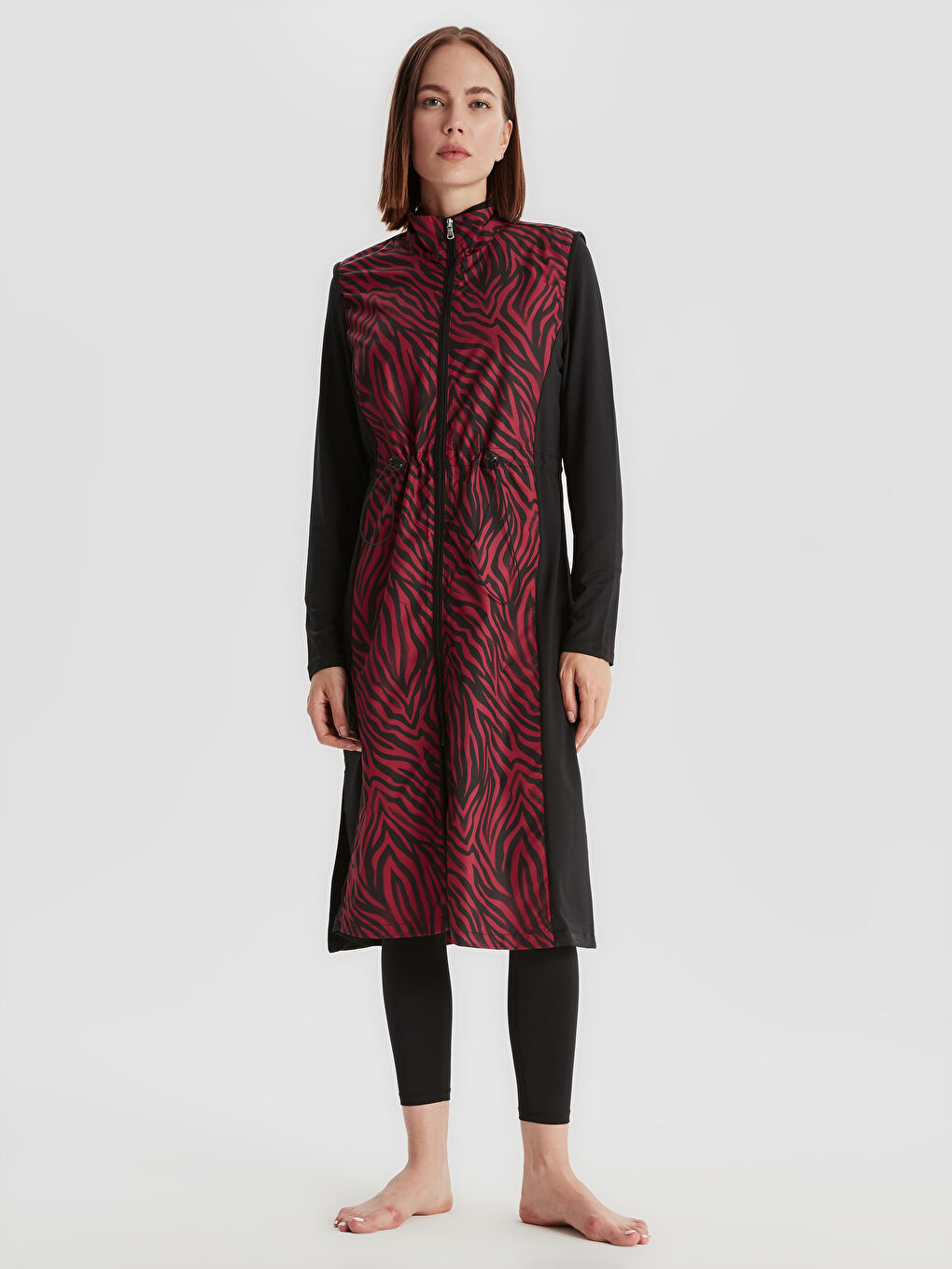 Siyah Kadın Tesettür Mayo-2