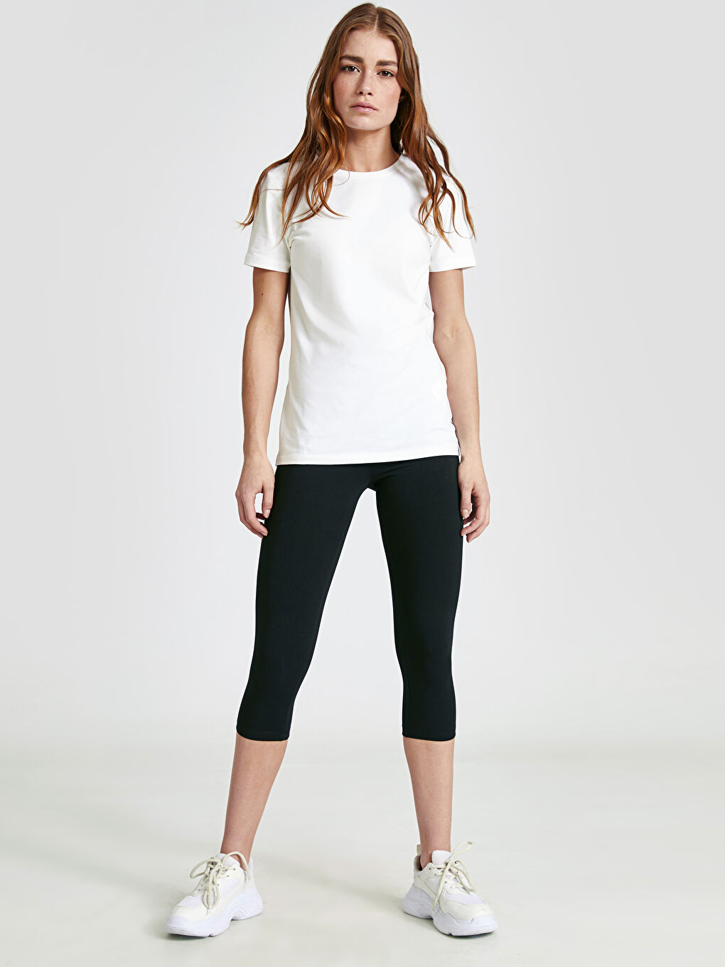 Leggings en Coton Longueur Capri pour Femmes