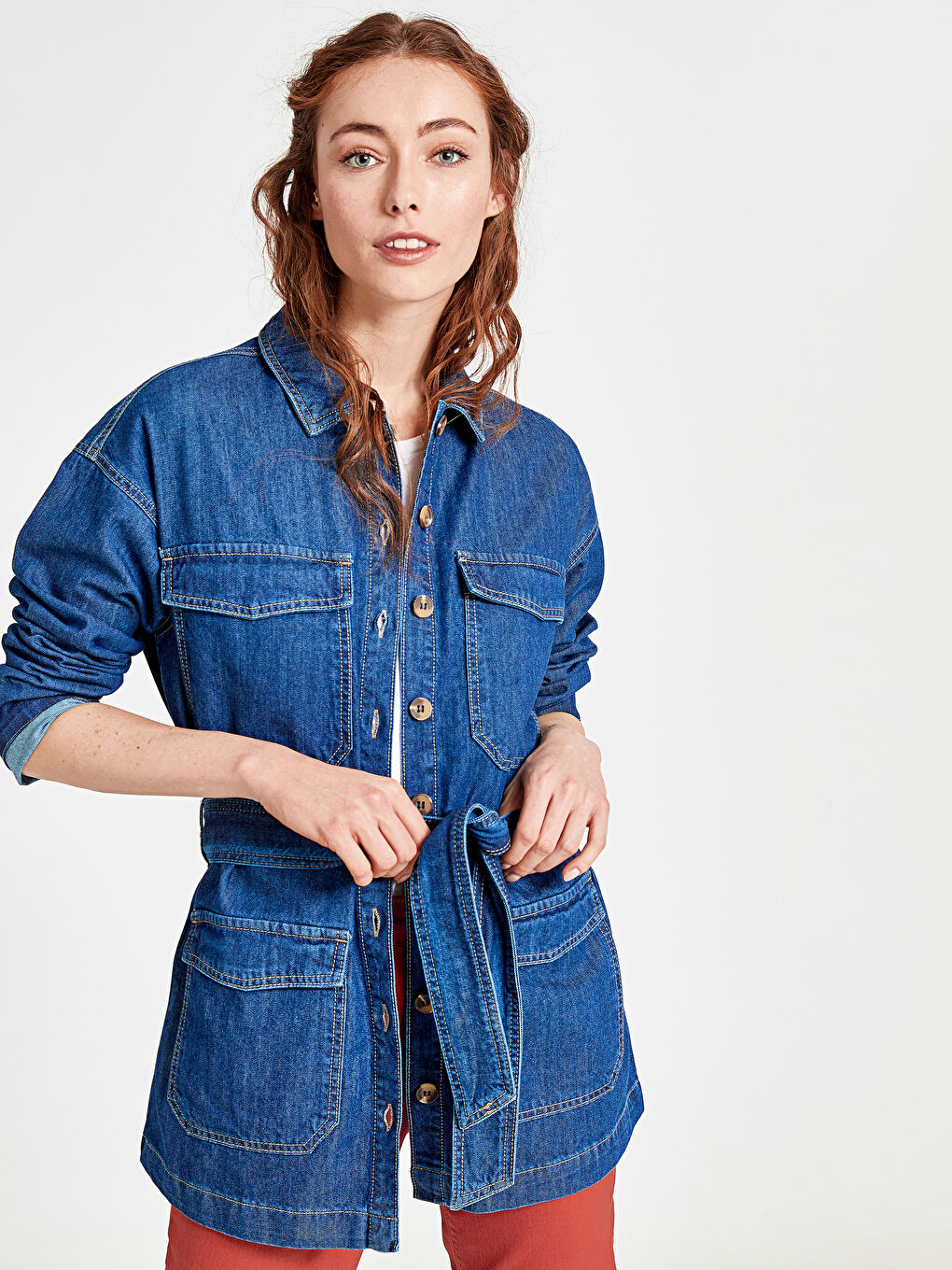 İndigo Koyu Rodeo Jean Ceket