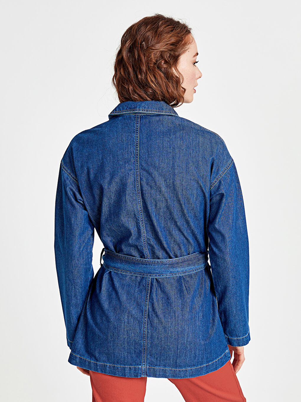 İndigo Koyu Rodeo Jean Ceket-1