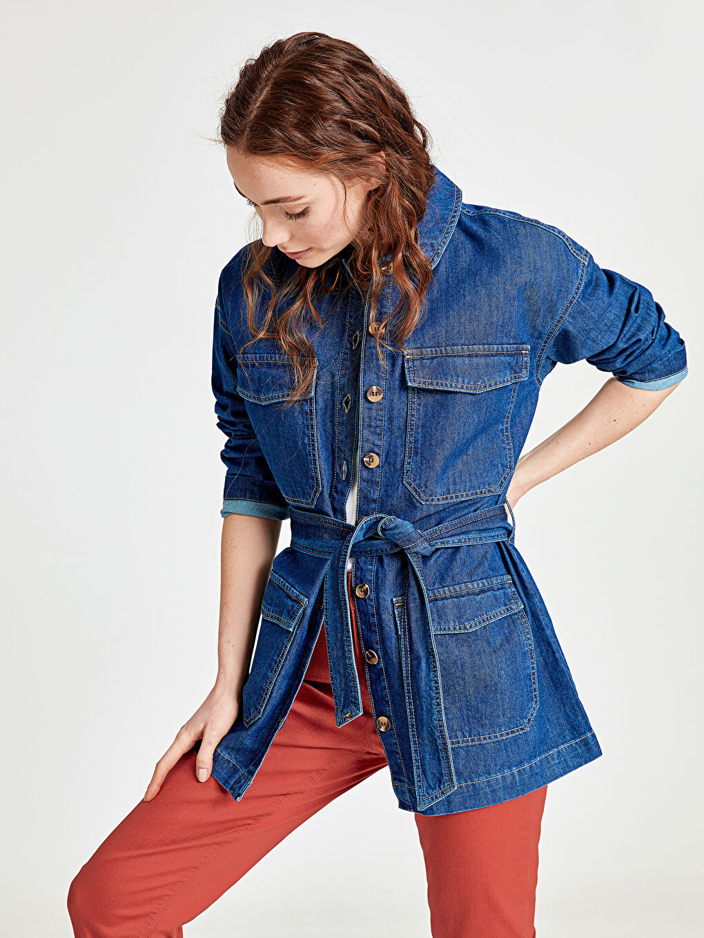 İndigo Koyu Rodeo Jean Ceket-2