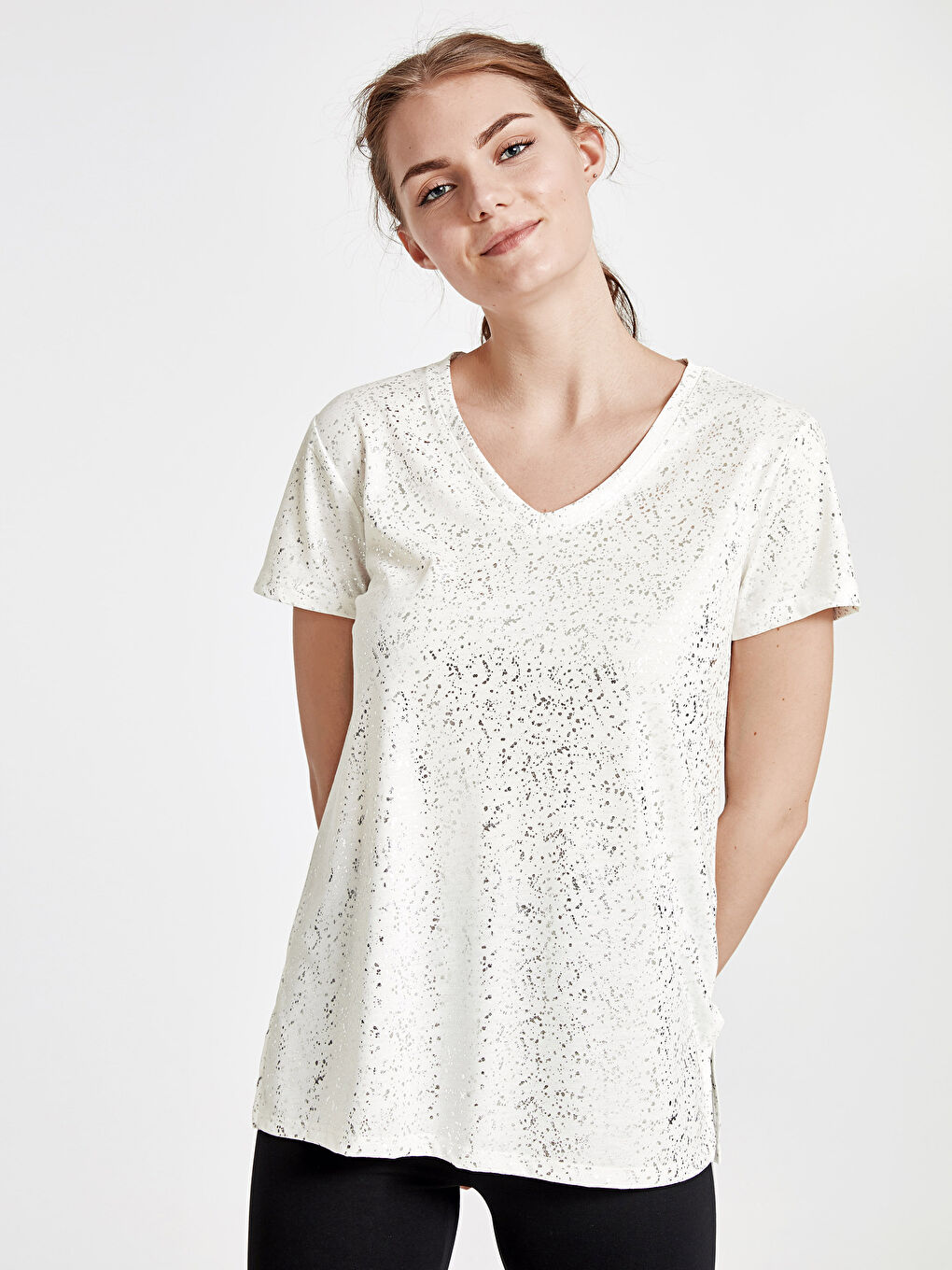 Woman ECRU Sports T-Shirt