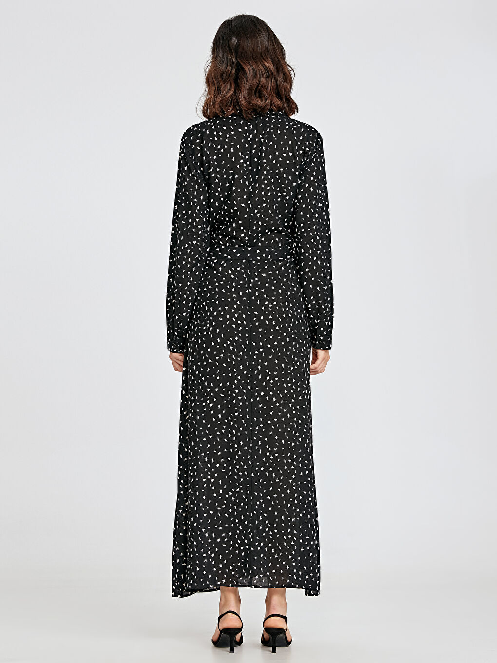 قميص فستان اسود نساء-2