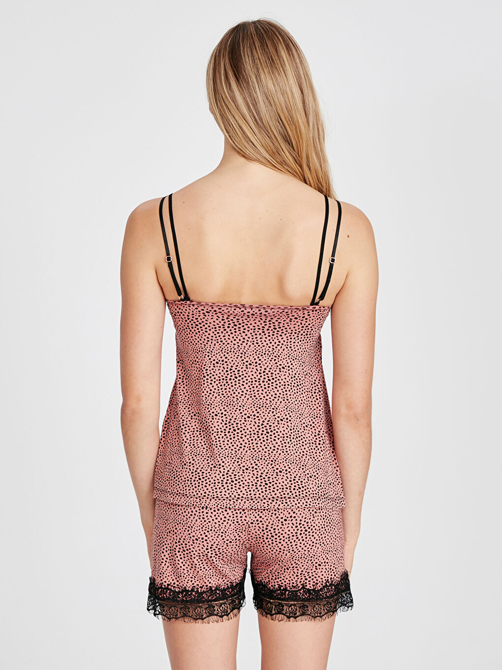 LCW DREAM Women's V-Neck Sleeveless Pajamas Set -9SN673Z8-LR0