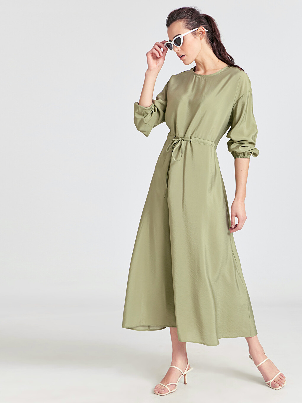 Rochie cămașă Verde Femeie