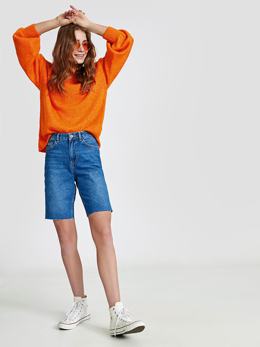 İndigo Kadın Jean Bermuda Şort