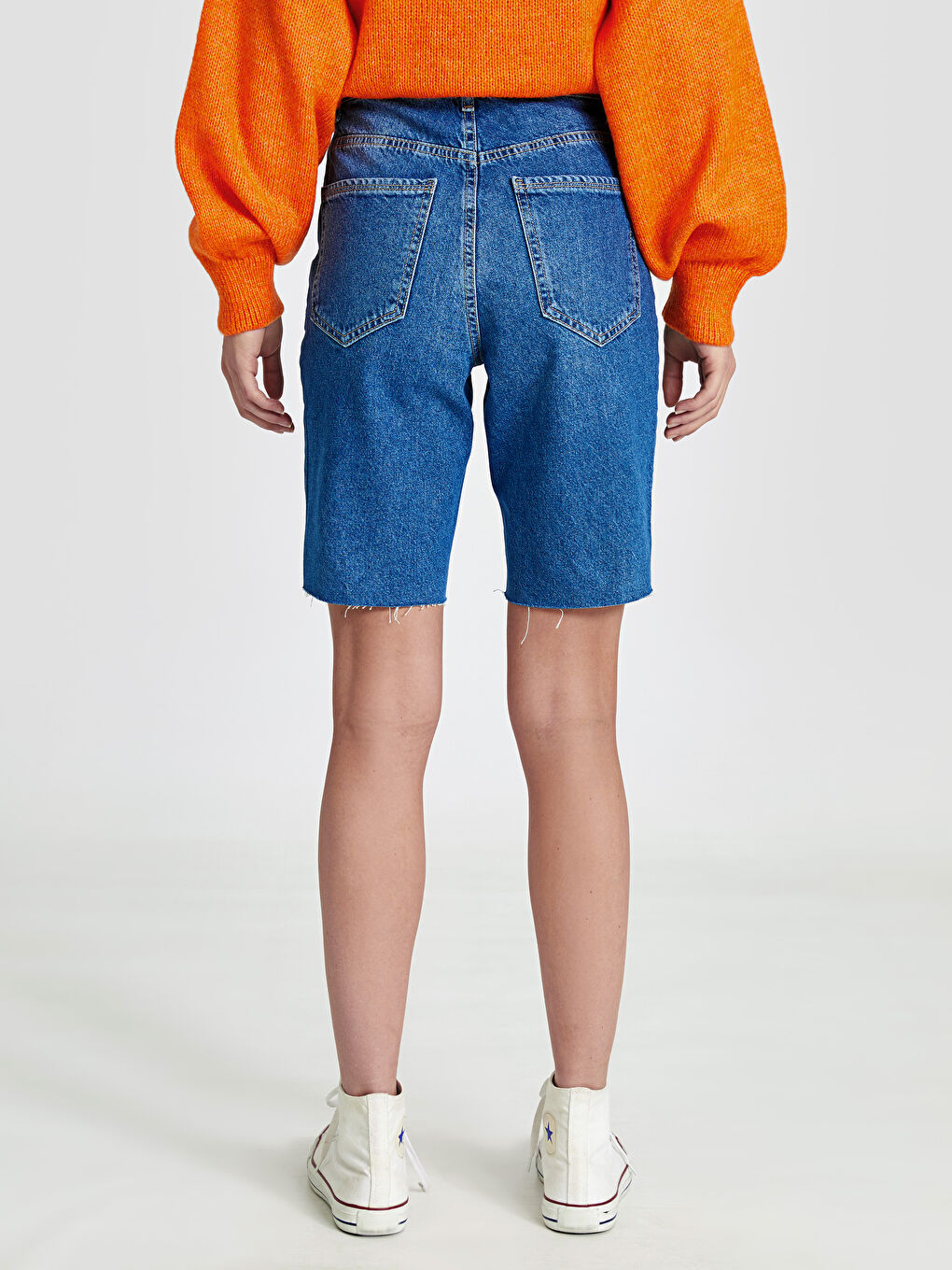 İndigo Kadın Jean Bermuda Şort-3