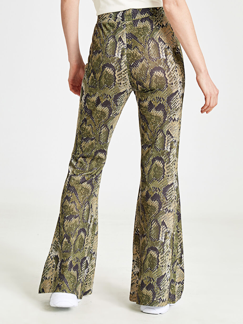 Yeşil Baskılı Pantolon-2