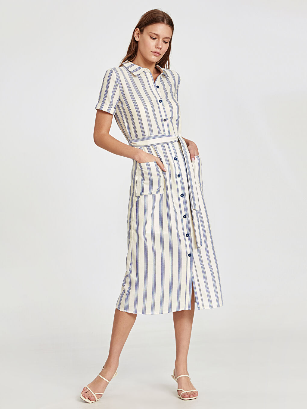 LCW Vision Woman NAVY Dress -9SO766Z8-LGS